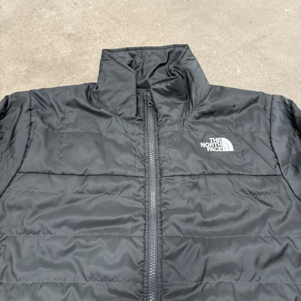 The North Face Puffer Jacket Mens Black Junction Insulated Full Zip Small